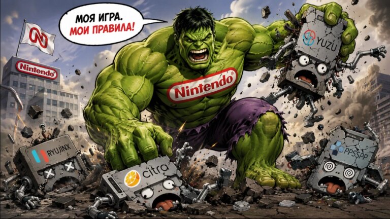 Nintendo наносит удар: с GitHub удалили более 400 репозиториев эмуляторов Switch