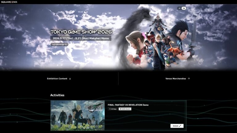 Square Enix представила список игр для Tokyo Game Show 2026